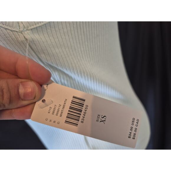 NWT Anthropologie Maeve *IN LIGHT BLUE* Womens Mock Neck Sleeveless Tank XS - Picture 6 of 9